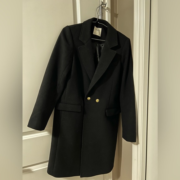 Abercrombie and Fitch Tailored Wool-Blend Coat - Picture 1 of 4